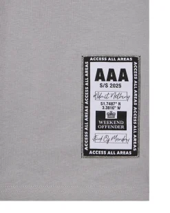 AAA Grafik T-Shirt Rauchgrau