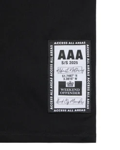 AAA Grafik T-Shirt Schwarz