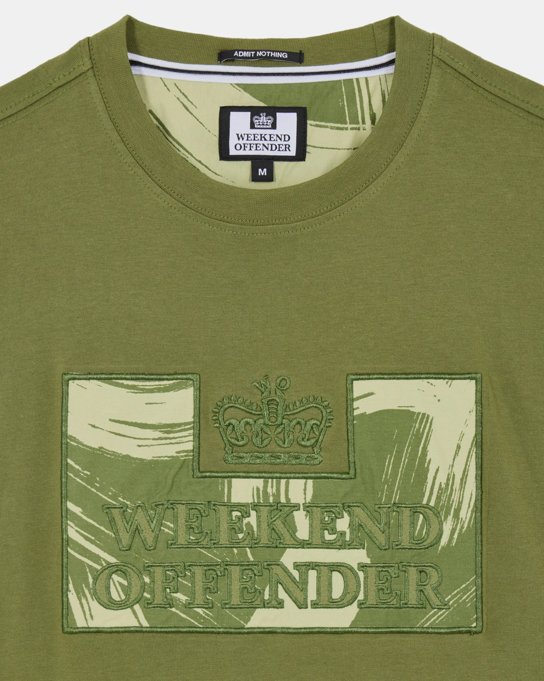 Adachi – T-Shirt mit Camouflage-Muster, Sapling Green