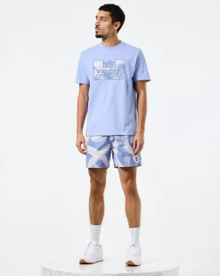 Adachi Camo T-Shirt Kornblumenblau