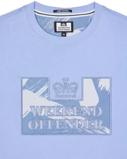 Adachi Camo T-Shirt Kornblumenblau