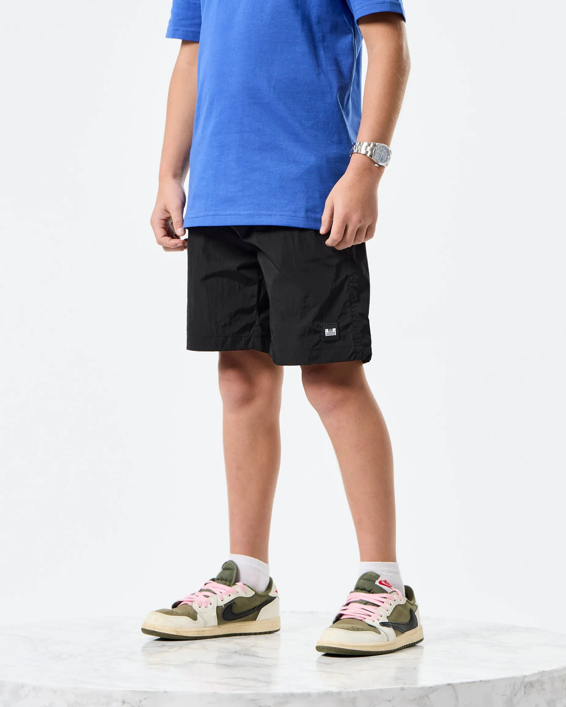 Badeshorts Stacks für Kinder Schwarz