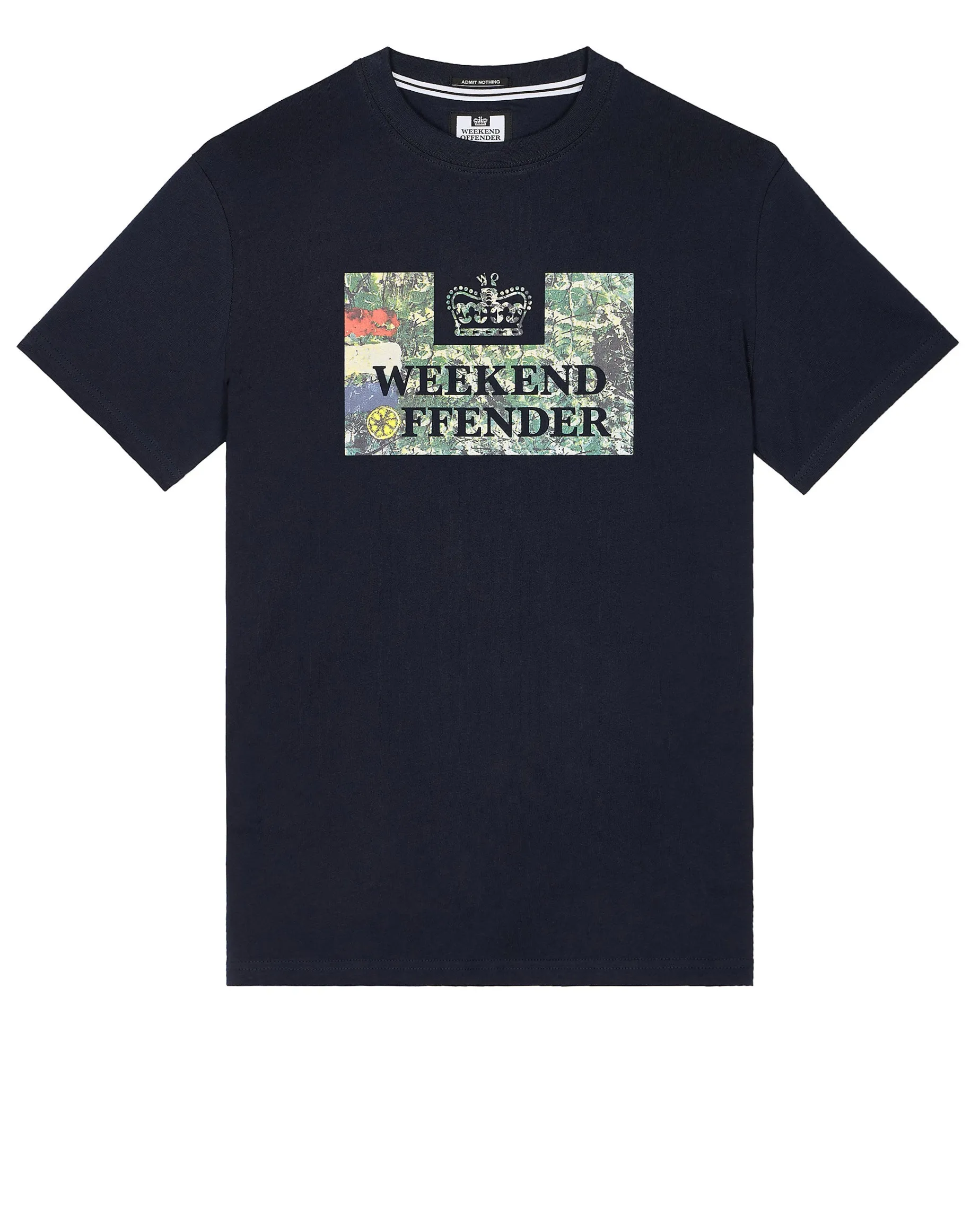 Badman Grafik T-Shirt Marine