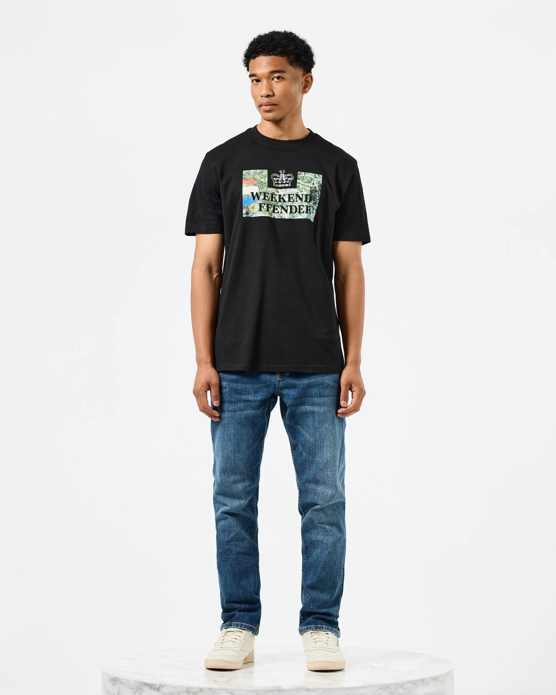 Badman Grafik T-Shirt Schwarz