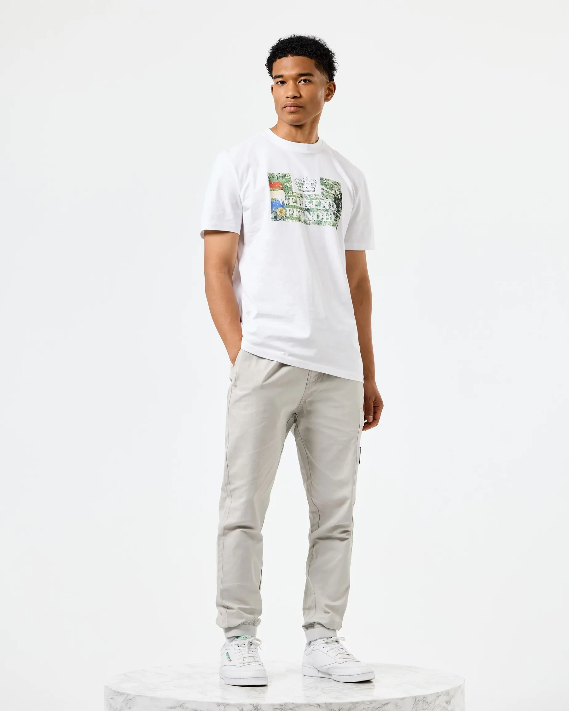 Badman Grafik T-Shirt Weiß