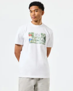 Badman Grafik T-Shirt Weiß