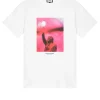 Bagliore Grafik-T-Shirt Weiß
