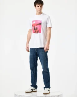 Bagliore Grafik-T-Shirt Weiß