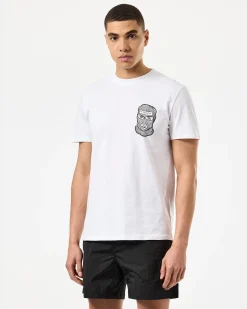 Bali Grafik T-Shirt Weiß