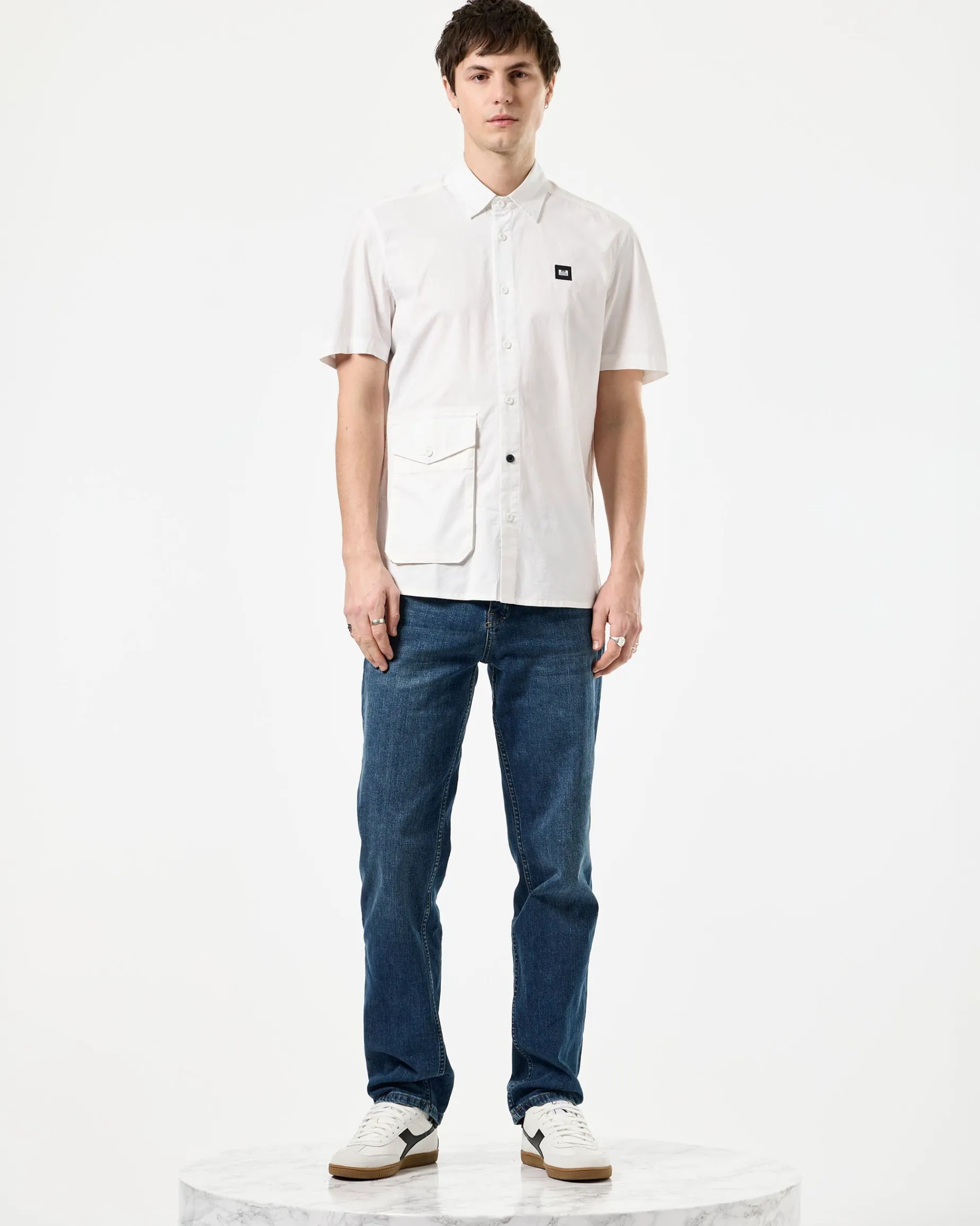 Barboza Pocket Hemd Weiß