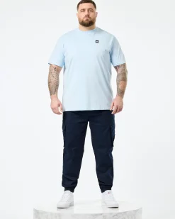 Übergröße - Cannon Beach T-Shirt Ocean Wave Blau