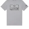 Bonpensiero Grafik-T-Shirt Rauchgrau