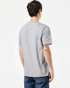 Bonpensiero Grafik-T-Shirt Rauchgrau