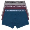 Boxershorts 3er-Pack Hellgrau/ Deep Plum/ Wacholderblau