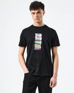 1995 B-Seiten Grafik T-Shirt Schwarz