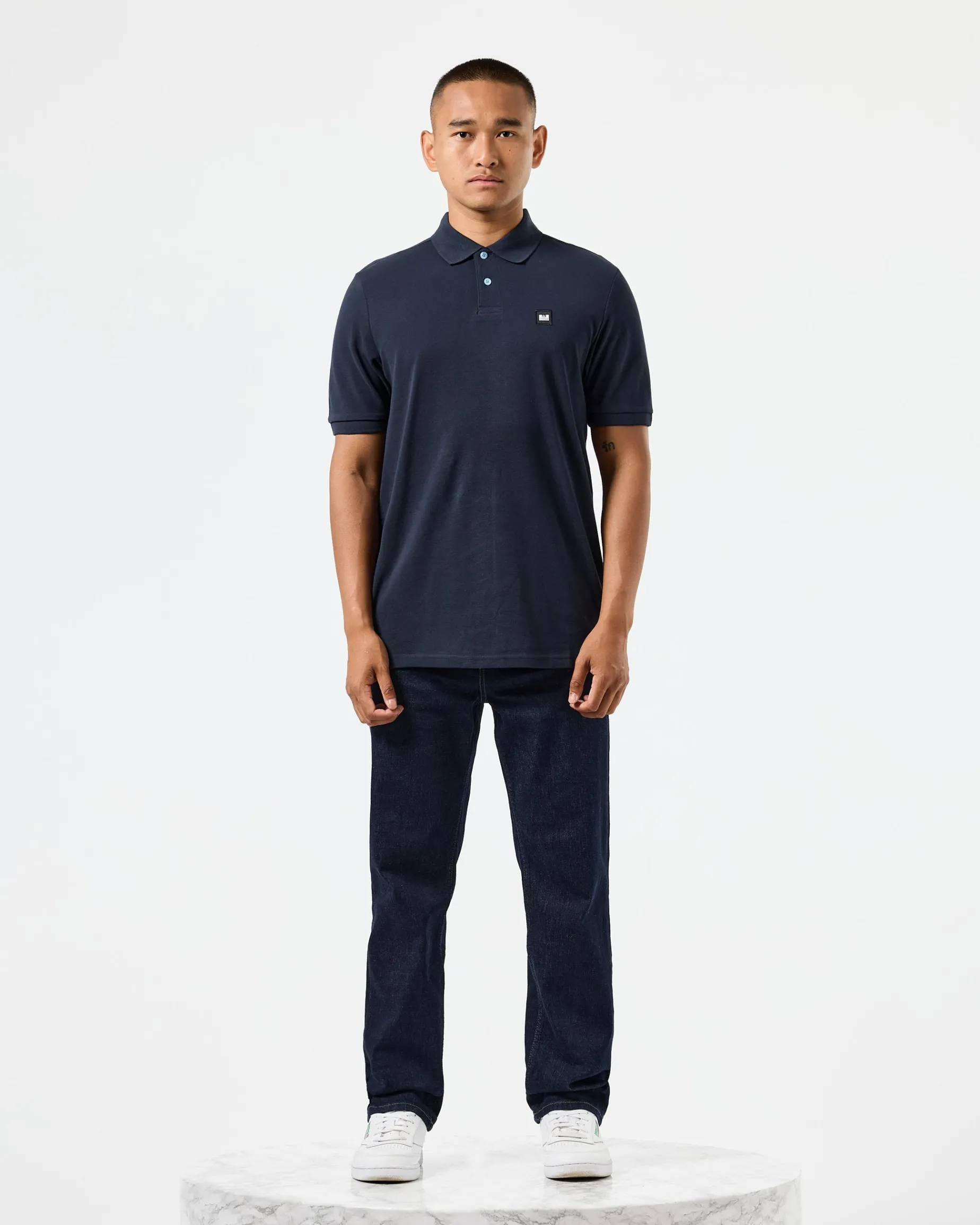 Caneiros Poloshirt Marineblau