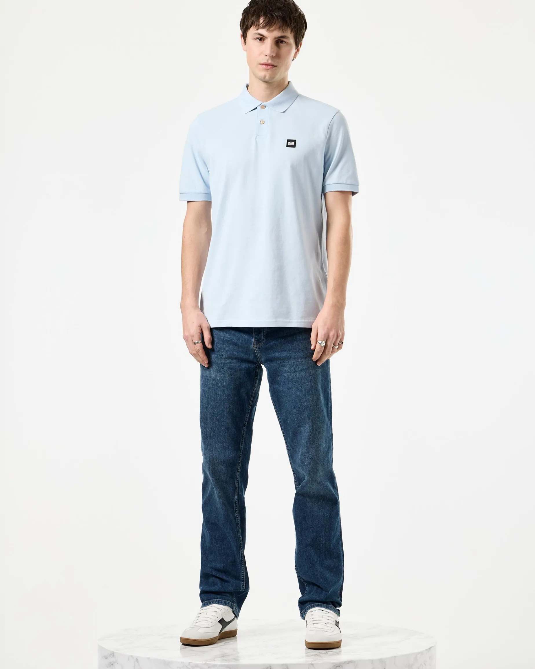 Caneiros Poloshirt Ocean Wave Blue