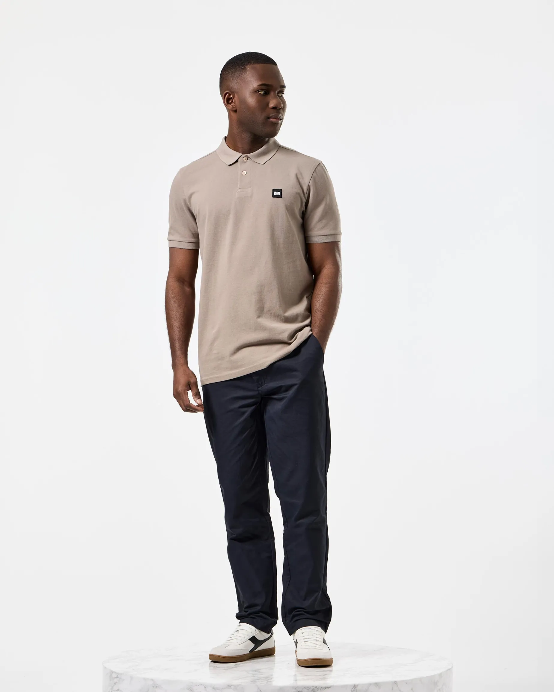 Caneiros Poloshirt Rinde Braun