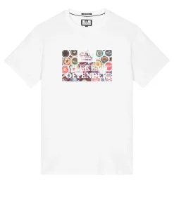Caps Grafik T-Shirt Weiß