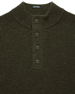 Castillos – Gestrickter Pullover aus Wolle mit Viertelhalsausschnitt,