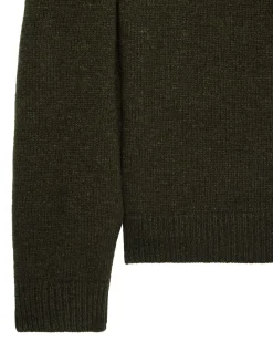 Castillos – Gestrickter Pullover aus Wolle mit Viertelhalsausschnitt,