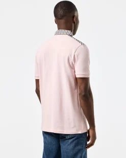 Costa Poloshirt Hellrosa/Mittelgrau