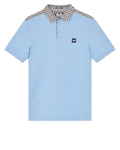 Costa Poloshirt Marineblau/Mid House Check