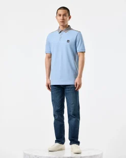 Costa Poloshirt Marineblau/Mid House Check