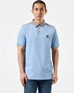 Costa Poloshirt Marineblau/Mid House Check