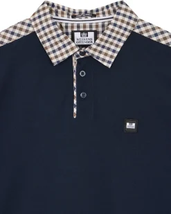 Costa Poloshirt Marineblau/Mid House Check