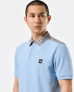 Costa Poloshirt Marineblau/Mid House Check
