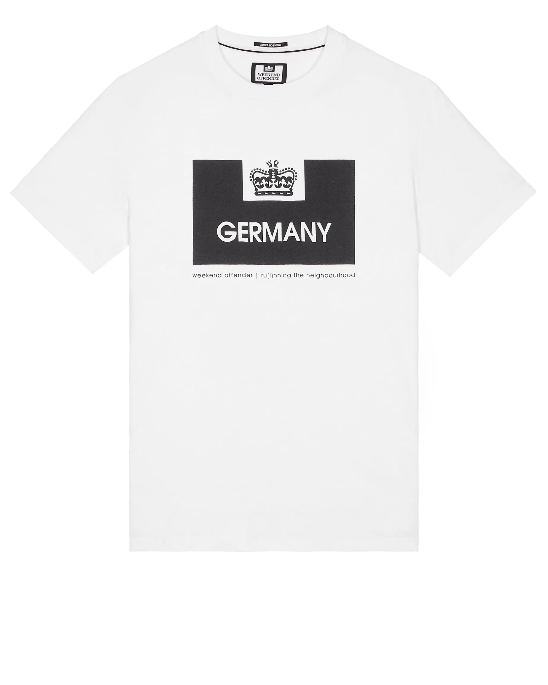 Country Series Deutschland T-Shirt Weiß/Schwarz