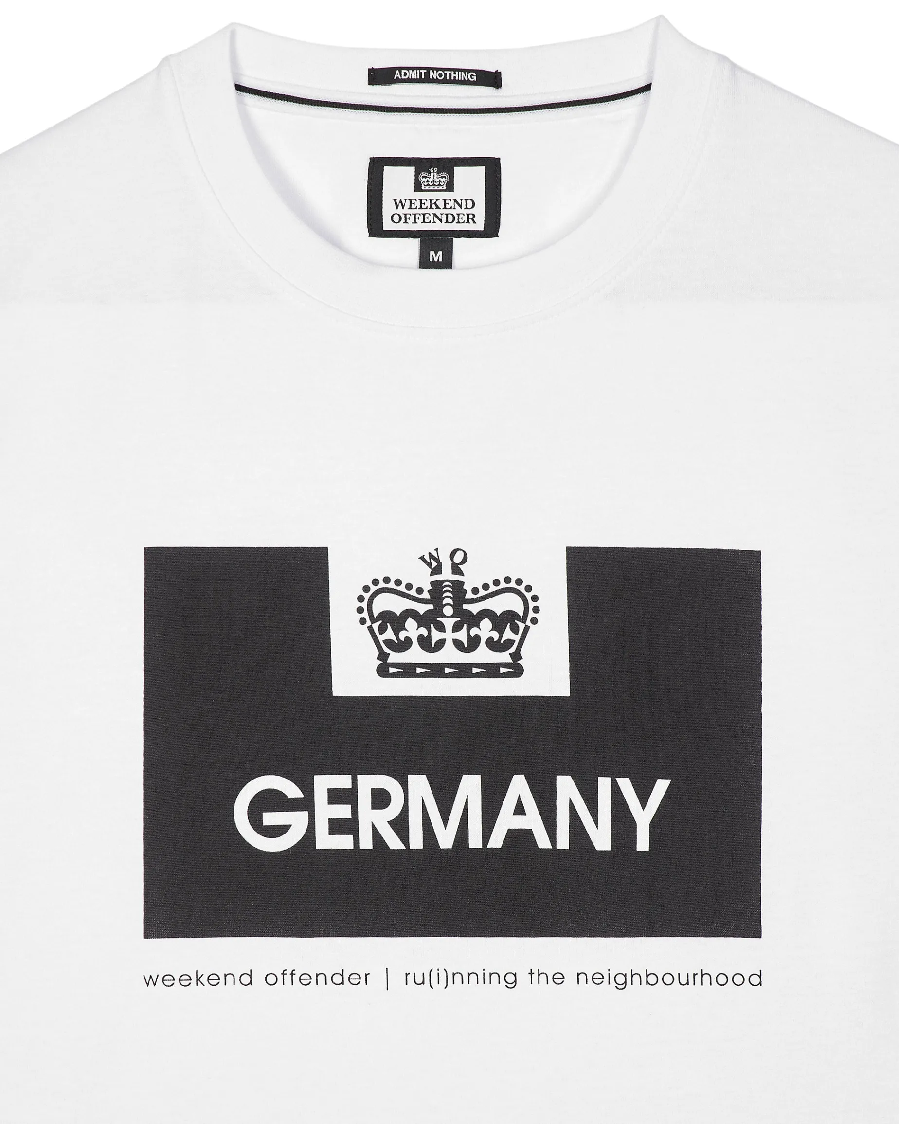 Country Series Deutschland T-Shirt Weiß/Schwarz