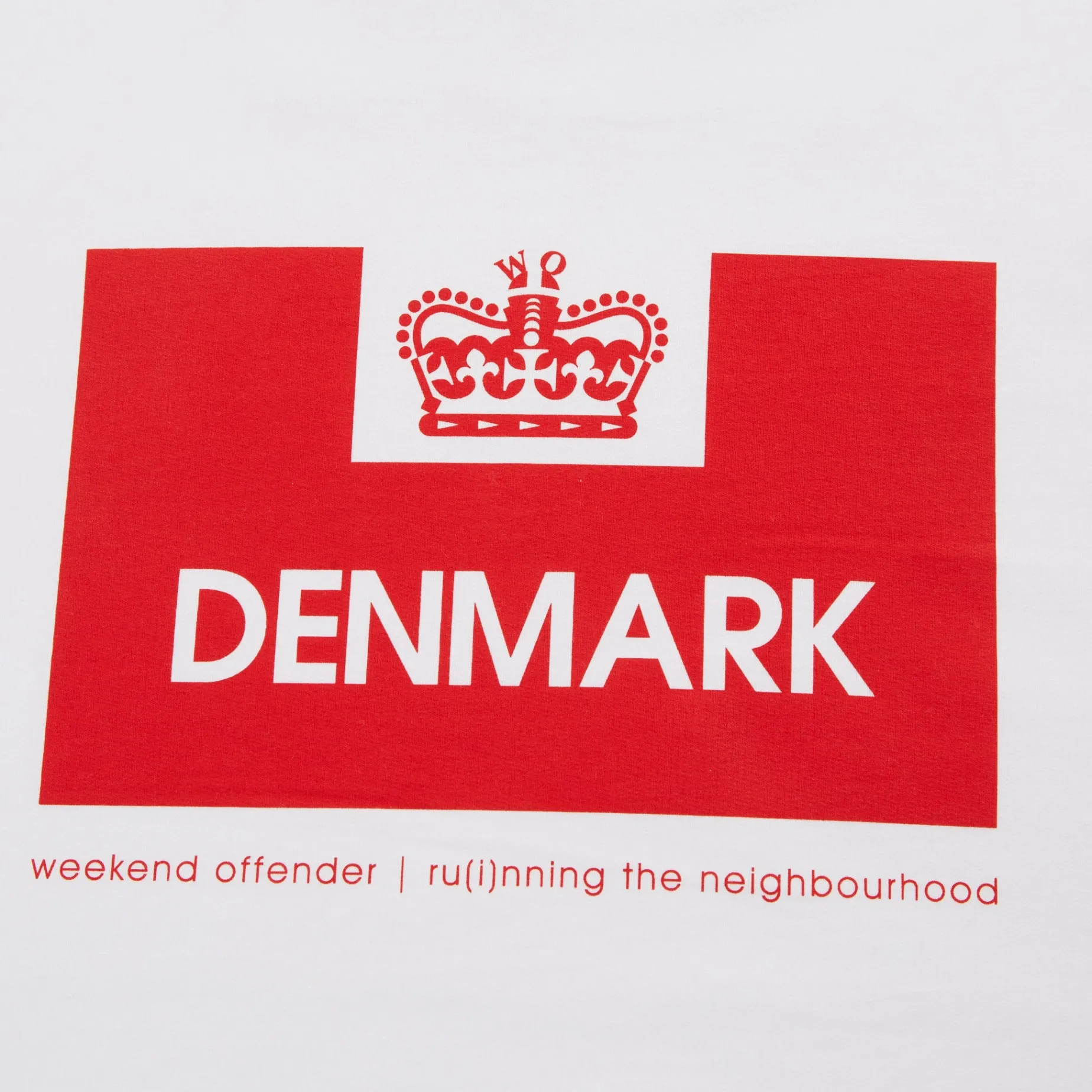 Country Series Dänemark T-Shirt Weiß