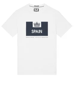 Country Series Spanien T-Shirt Weiß/Marine