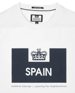 Country Series Spanien T-Shirt Weiß/Marine