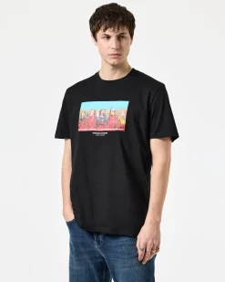 Crosslands Grafik-T-Shirt Schwarz