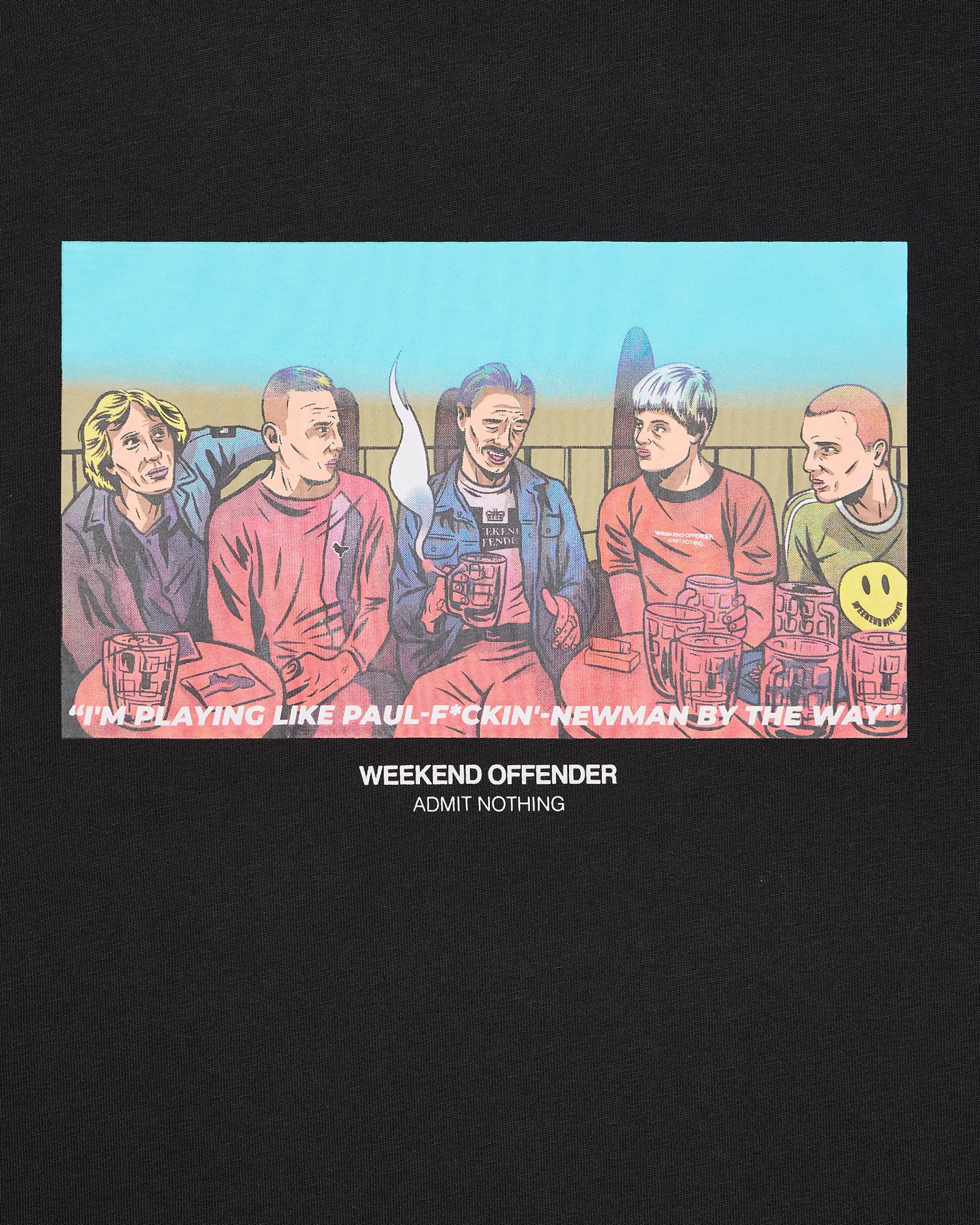 Crosslands Grafik-T-Shirt Schwarz