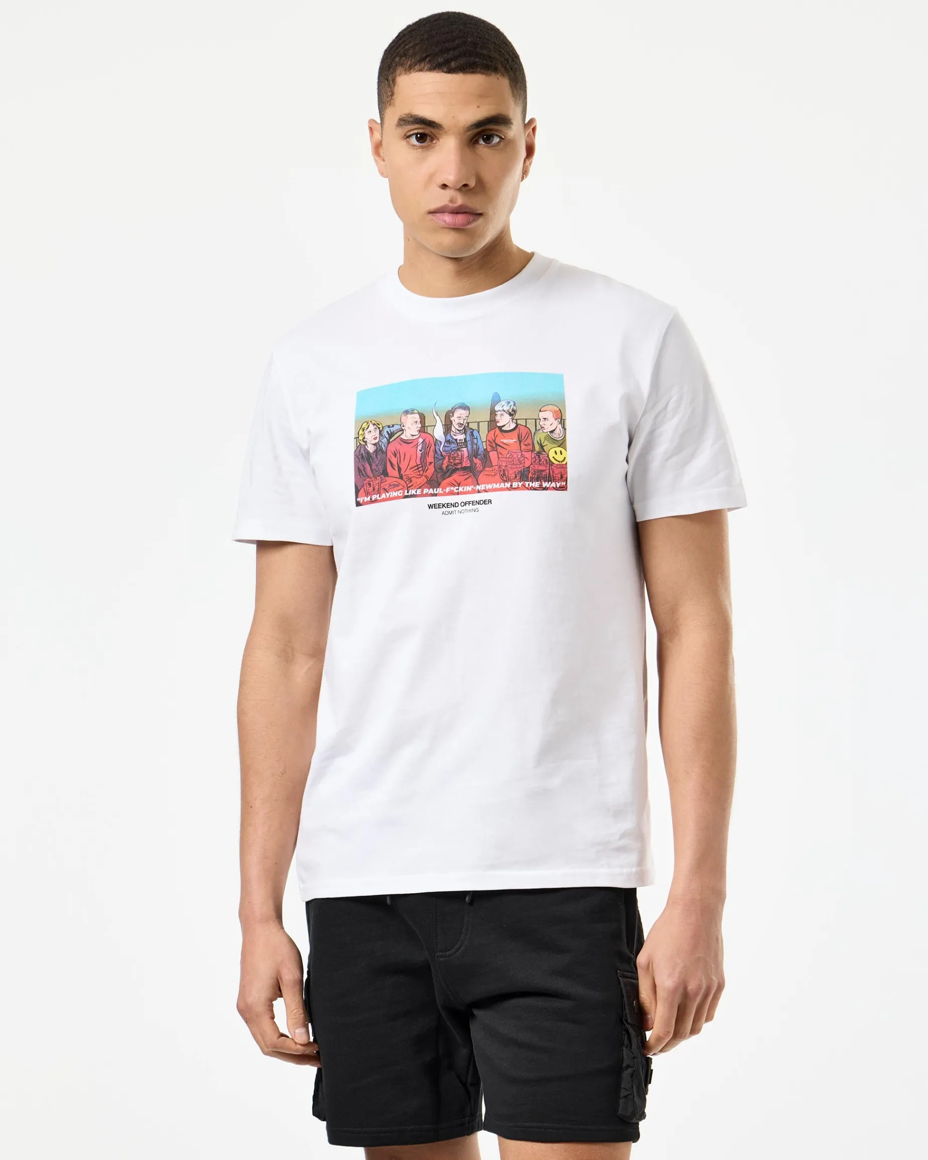 Crosslands Grafik-T-Shirt Weiß