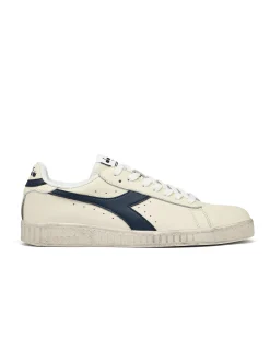Diadora Game L Low Waxed Sneakers Weiß/Kaspisches Meer