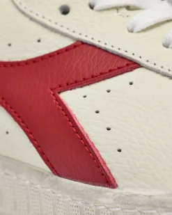Diadora Game L Low Waxed Sneakers Weiß/Roter Pfeffer