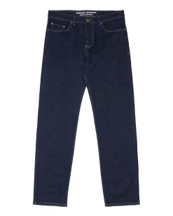 444 Easy Jeans aus dunklem, ausgewaschenem Denim