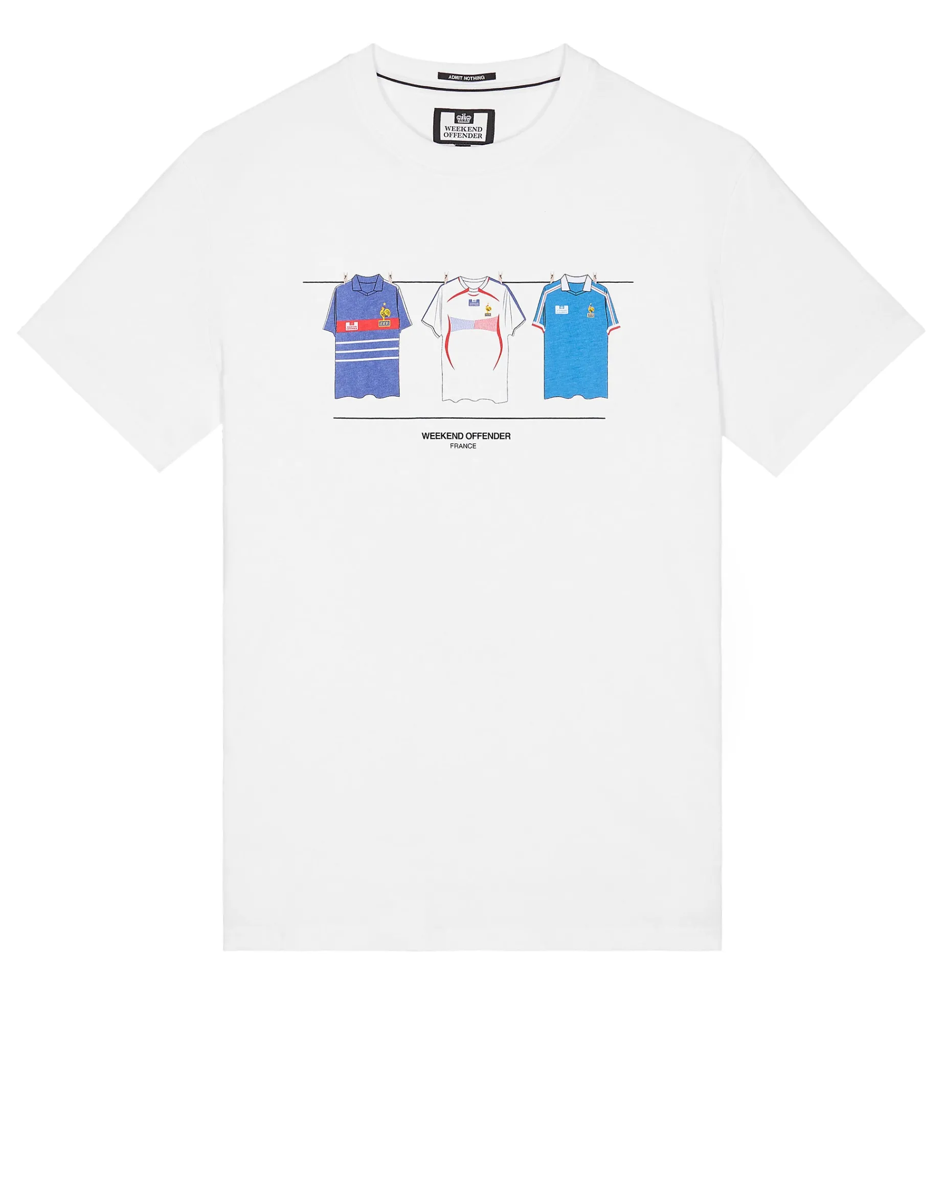 Frankreich Shirts T-Shirt Weiß