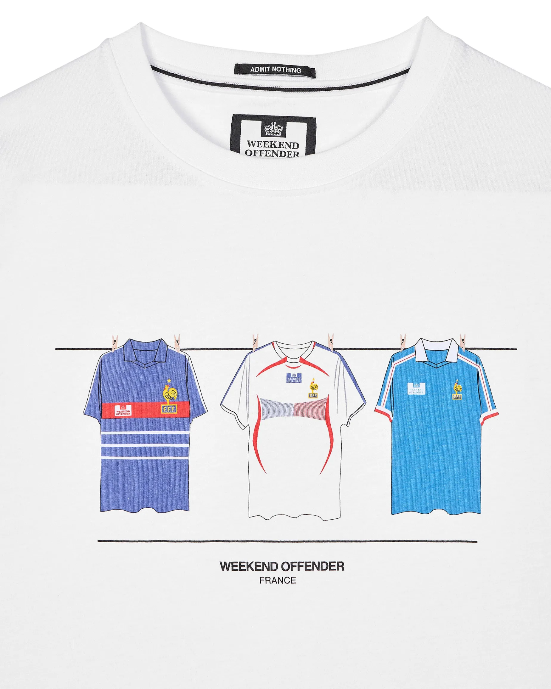 Frankreich Shirts T-Shirt Weiß