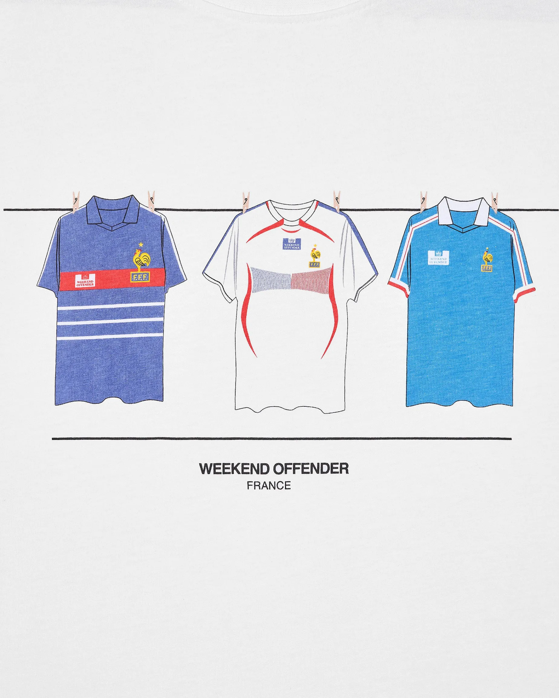 Frankreich Shirts T-Shirt Weiß