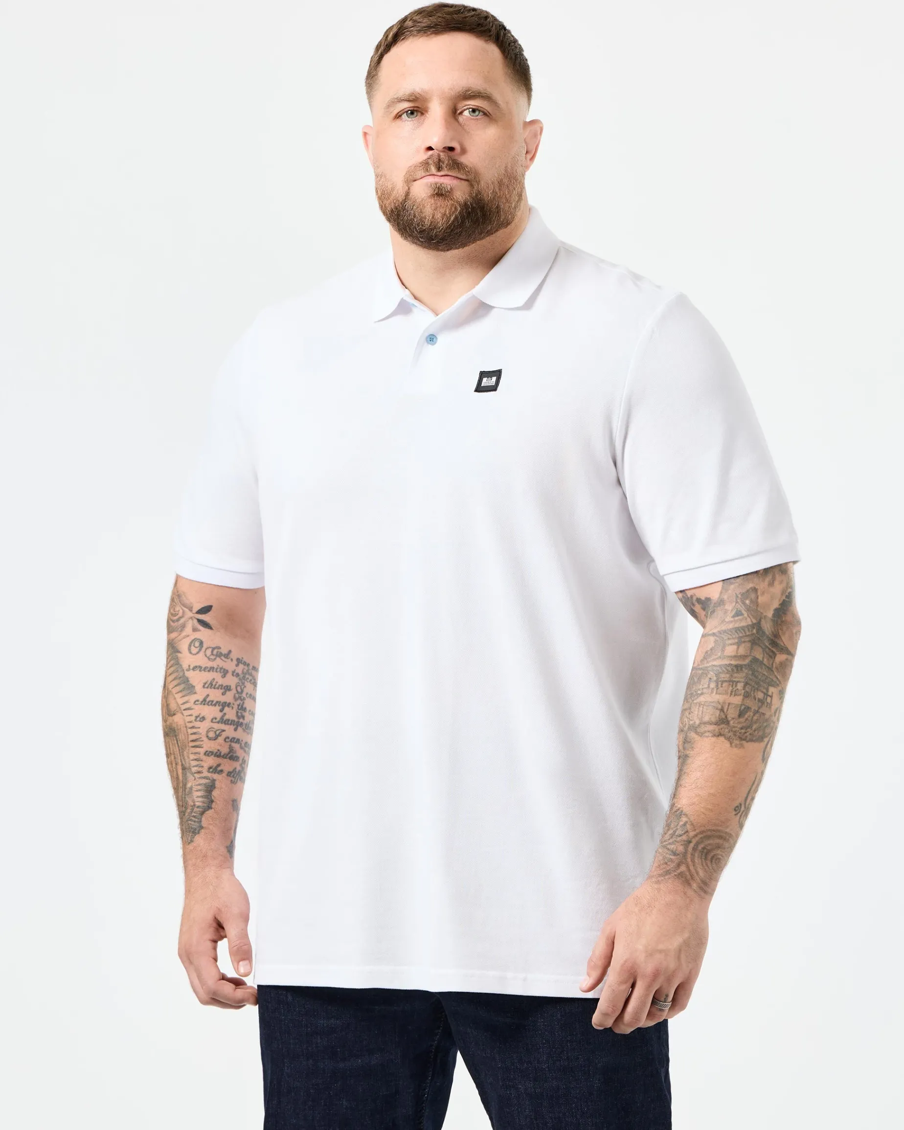 Große Größen - Caneiros Poloshirt Weiß