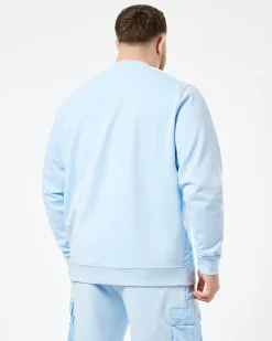 Große Größen - F Bomb Sweatshirt Ocean Wave Blau