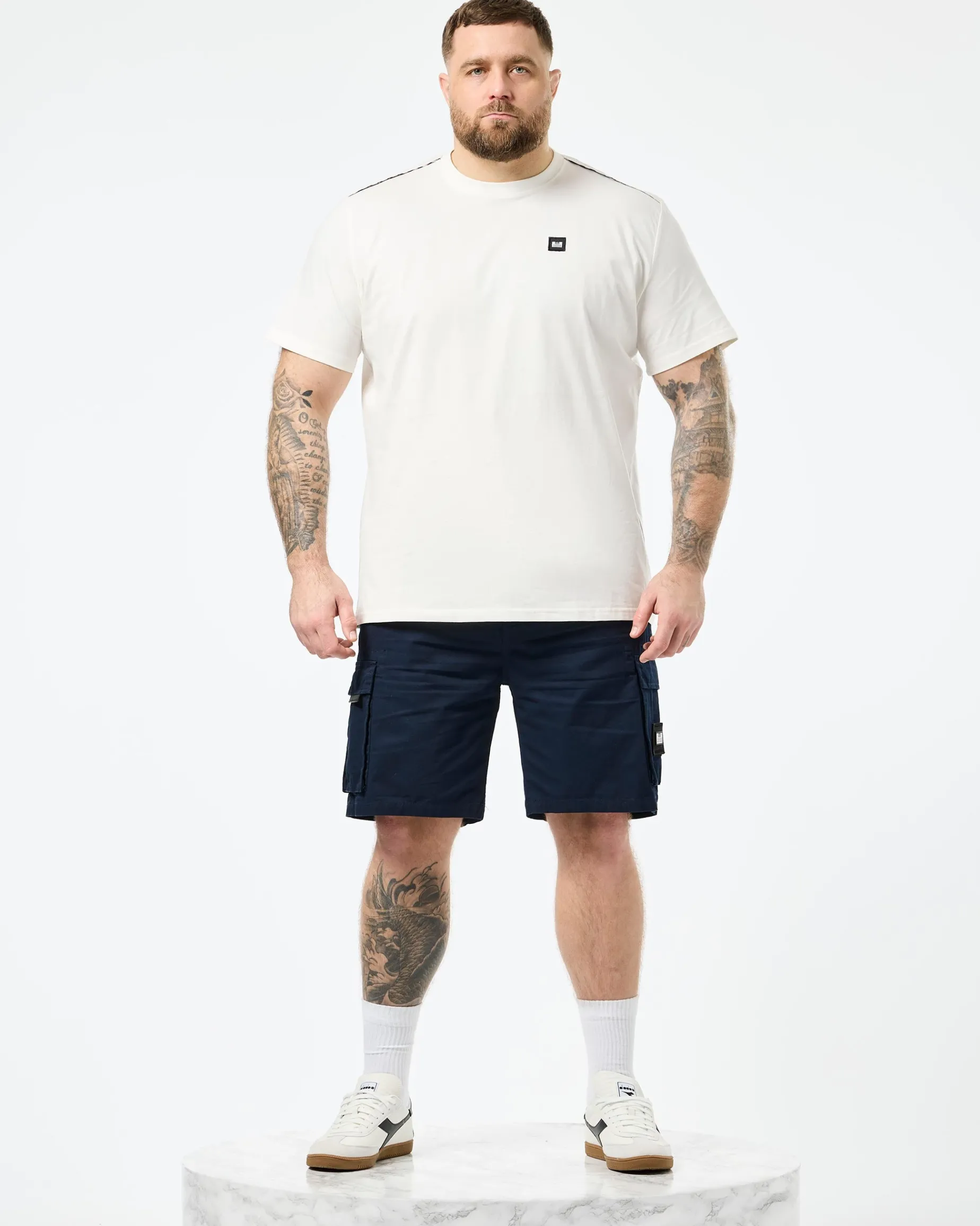 Große Größen - Manuel T-Shirt Ghost/Mid House Check