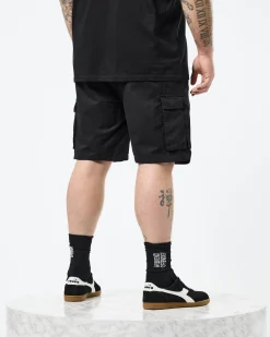 Große Größen - Mascia Cargo Shorts Schwarz