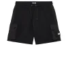 Große Größen - Pink Sands Jogger Shorts Schwarz